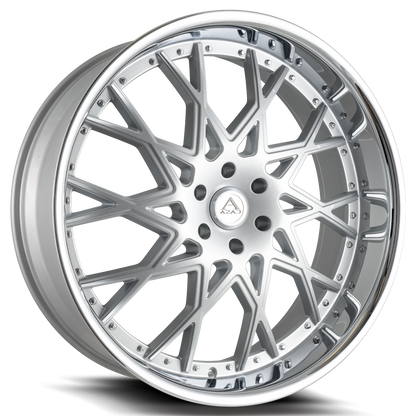 22" Azad AZ822 Brushed Silver 5x112 ( Square Setup ) ( Set of 4 )