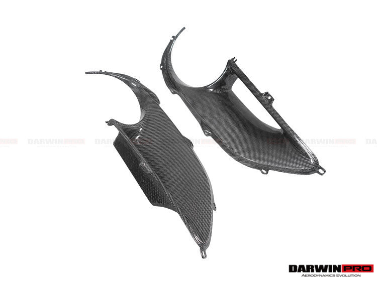 2015-2020 Ferrari 488 GTB/Spyder Dry Carbon Fiber Rear Light Satellite Covers - DarwinPRO Aerodynamics