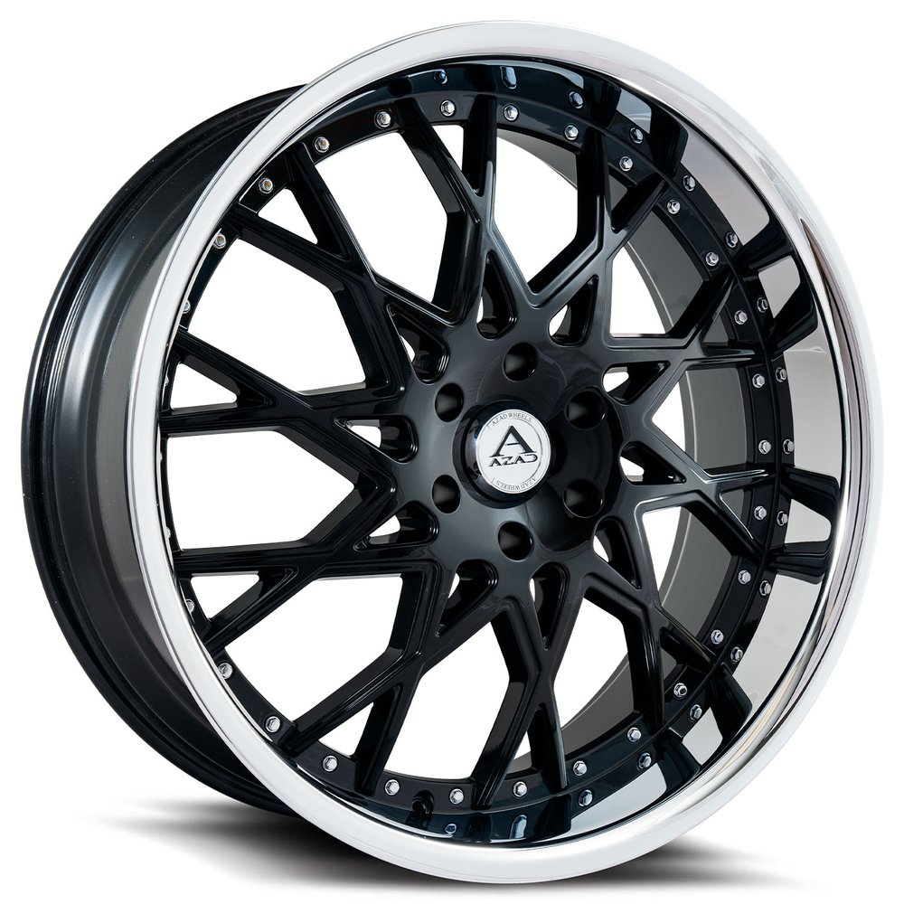 24" Azad AZ822 Gloss Black 6x139.7 ( Square Setup ) ( Set of 4 )