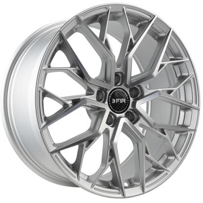 F1R FS3 19x8.5 ET35 Machine Silver 5x114 – ( Square Set of 4 )