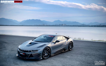 2014-2018 BMW i8 BZK Carbon Fiber Side Skirts - DarwinPRO Aerodynamics