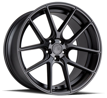 Aodhan AFF3 Matte Black - 20x9 +30 5x120 (Square Set of 4)