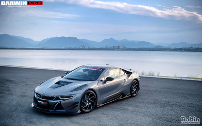 2014-2018 BMW i8 BZK Carbon Fiber Front Fender Vents - DarwinPRO Aerodynamics