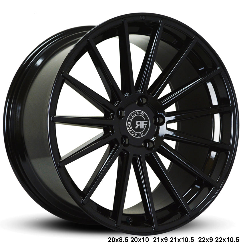 22" Road Force RF15 Gloss Black 5x112 (Set of 4)