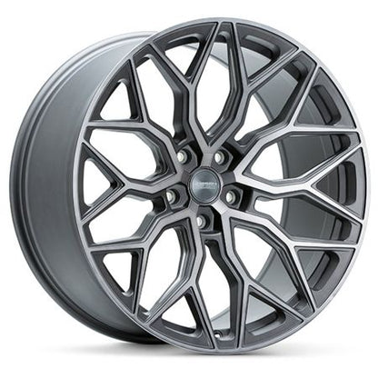 22" Vossen HF2 Tinted Matte Gunmetal 5x120 ( Square Setup ) ( Set of 4 )