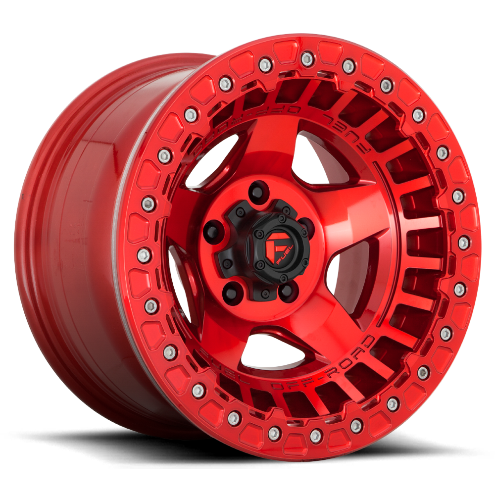 17" Fuel D117 Warp Beadlock Candy Red 5x127 ( Set of 4 )