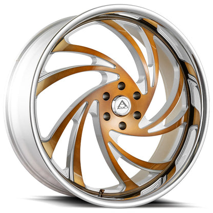 22" Azad AZ Drip Brushed gold 6x139.7 ( Square Setup ) ( Set of 4 )