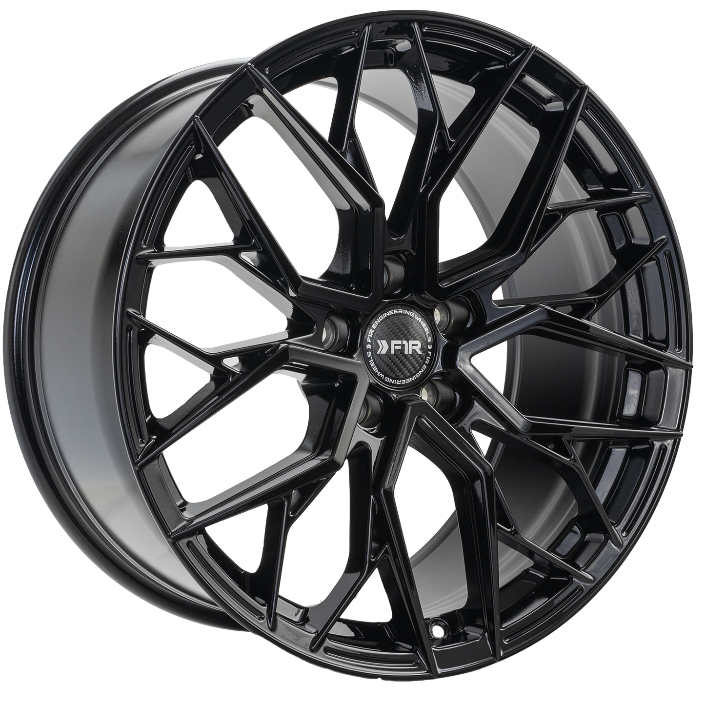 F1R FS3 19x9.5 ET38 Gloss Black 5x114 – ( Square Set of 4 )