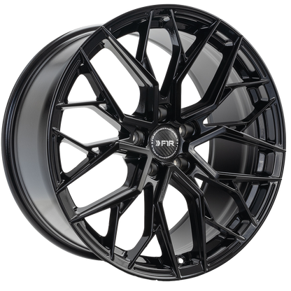 F1R FS3 19x9.5 ET38 Gloss Black 5x114 – ( Square Set of 4 )