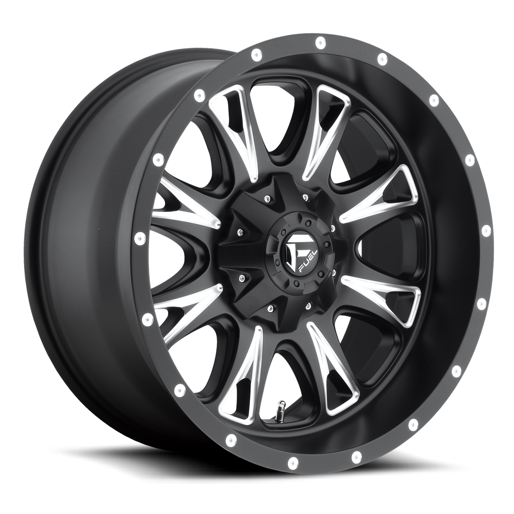 20" Fuel D513 throttle Matte Black Milled 5x150 ( Set of 4 )