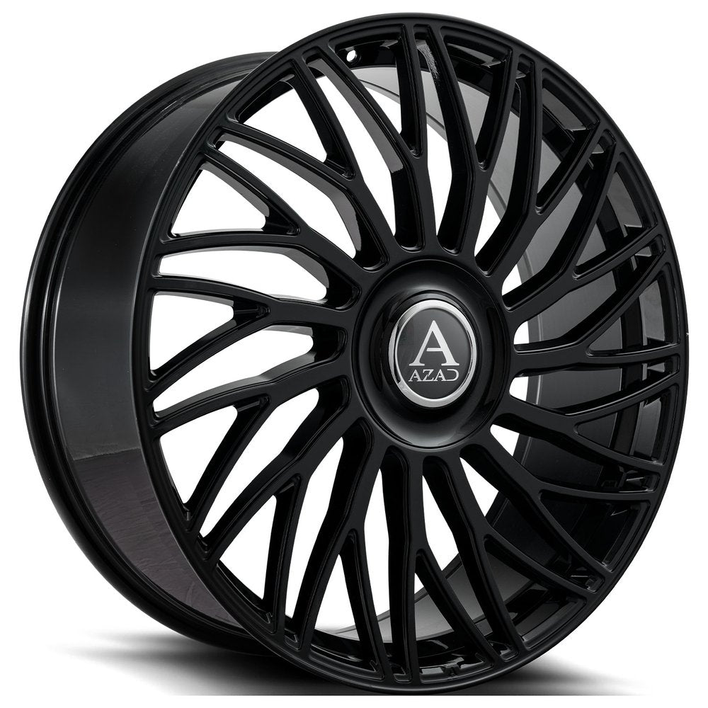 24" Azad AZ717 Gloss Black 6x139.7 ( Square Setup ) ( Set of 4 )