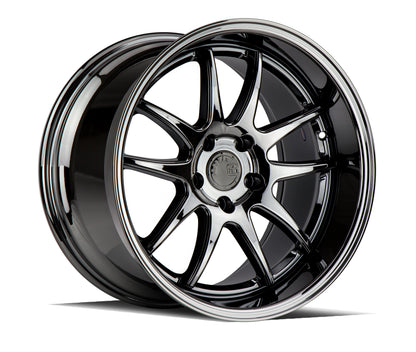Aodhan DS02 Black Vacuum - 19x9.5 +22 / 19x11 +22 5x114.3 (Staggered Set of 4)