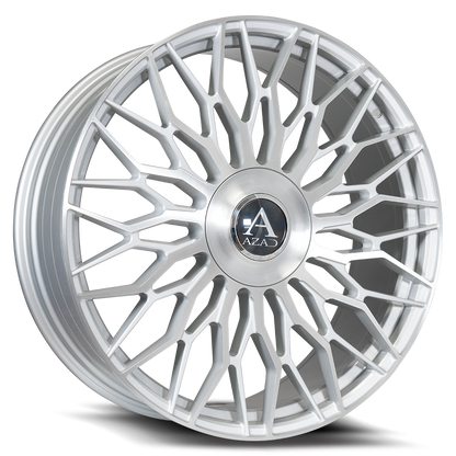 22" Azad AZ301 Brushed Silver 5x127 ( Square Setup ) ( Set of 4 )