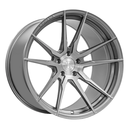 Rohana RFX2 22x9 ET30 Brushed Titanium 5x120 – (Square Set of 4)