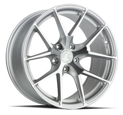 Aodhan AFF7 Gloss Silver Machined Face - 20x10.5 +35 5x112 (Square Set of 4)