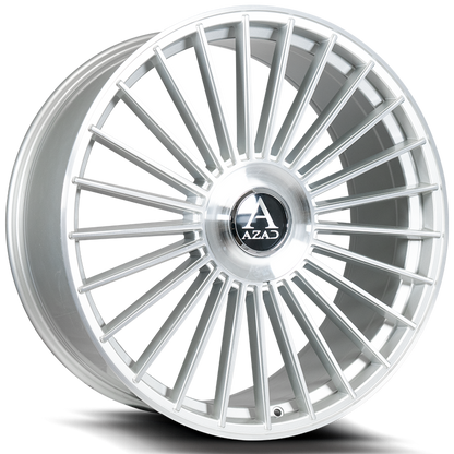 22" Azad AZ25 Brushed Silver 5x120( Square Setup ) ( Set of 4 )