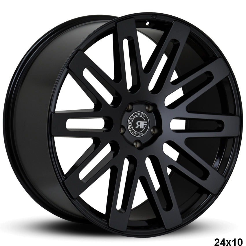 24" Road Force RF24 Gloss Black 5x120 (Set of 4)