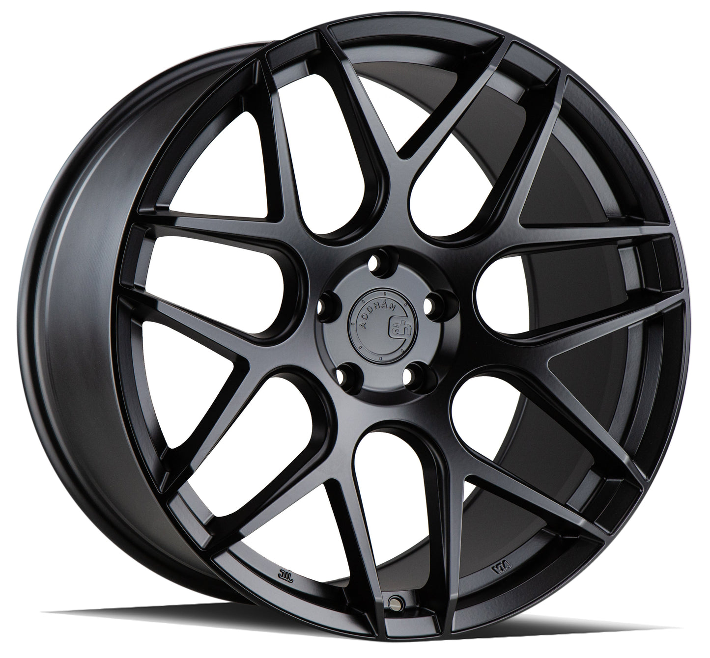 19" Aodhan AFF2 Matte Black 5x112 ( Staggered Setup ) ( Set of 4 )