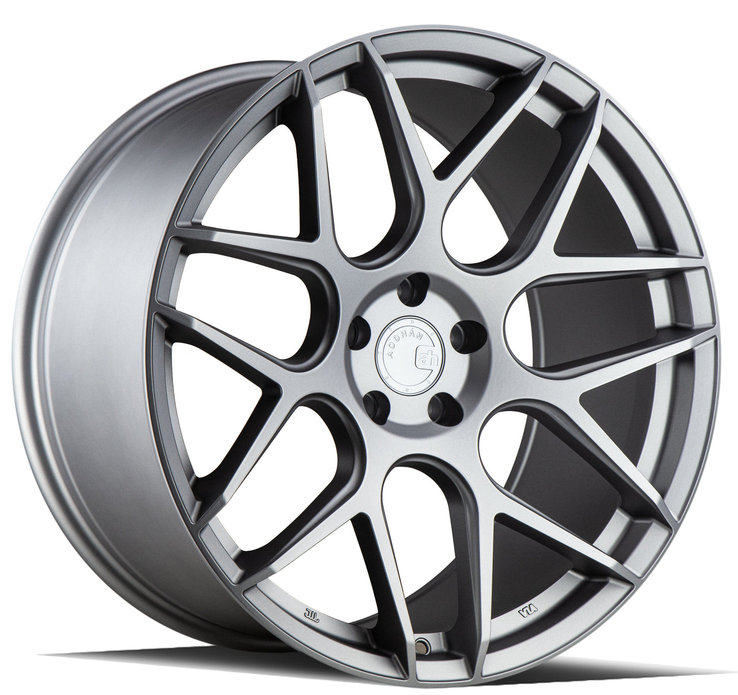 Aodhan AFF2 Matte Gray - 20x10.5 +35 5x112 (Square Set of 4)