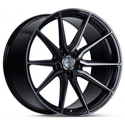 22" Vossen HF3 Tinted Gloss Black 5x112 ( Staggered Setup ) ( Set of 4 )