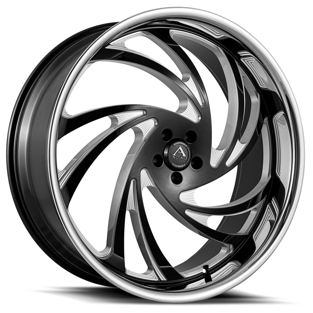 22" Azad AZ Drip Black Milled 6x139.7 ( Square Setup ) ( Set of 4 )