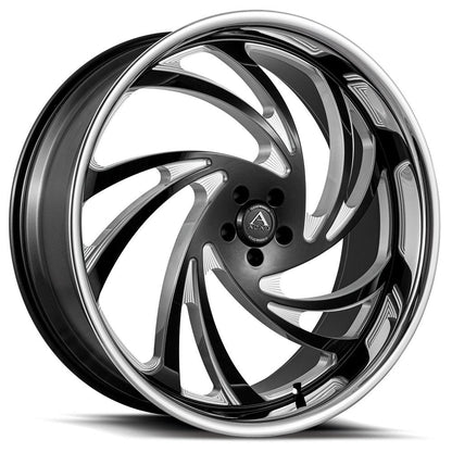22" Azad AZ Drip Black Milled 6x139.7 ( Square Setup ) ( Set of 4 )