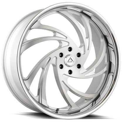 22" Azad AZ Drip Brushed Silver 6x139.7 ( Square Setup ) ( Set of 4 )