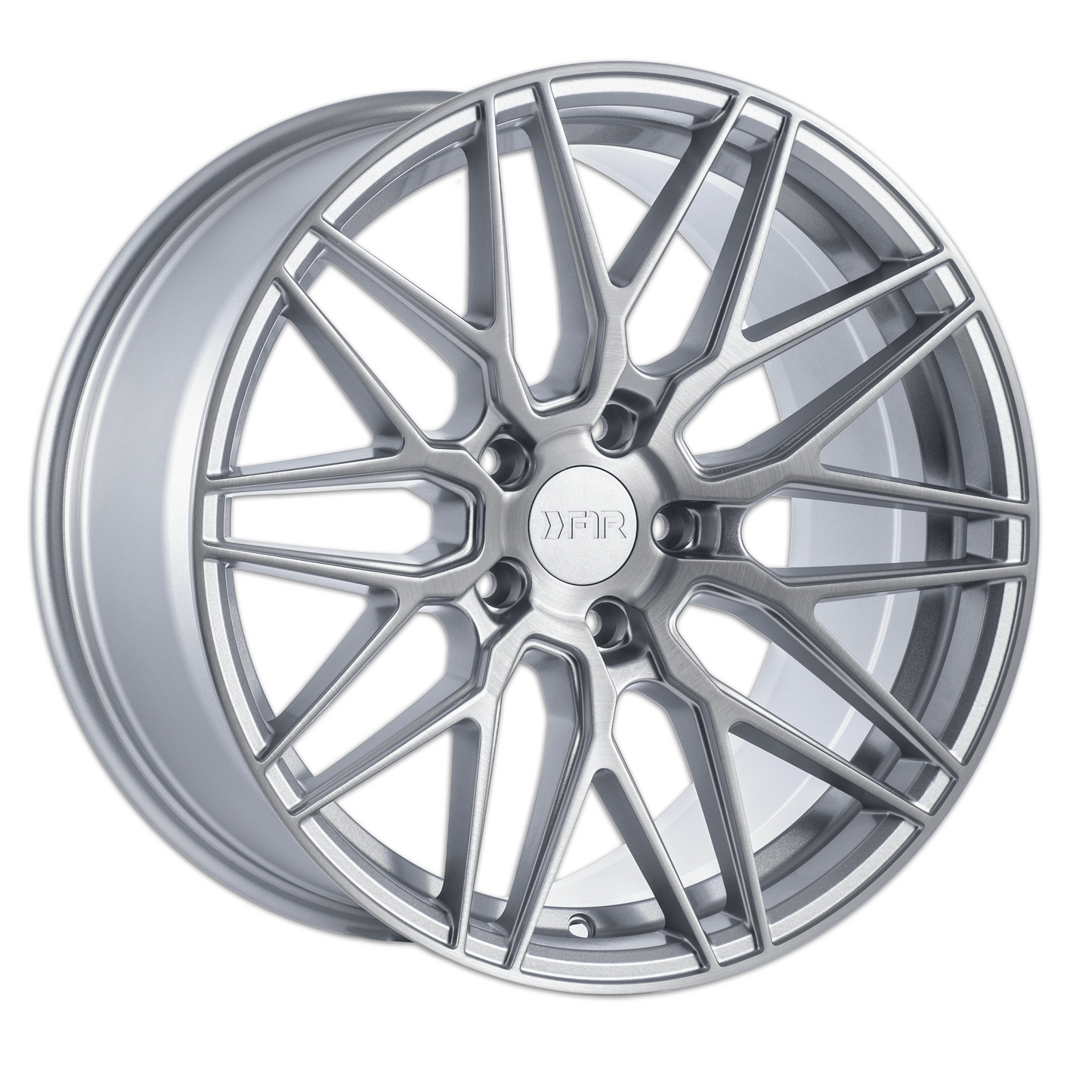 F1R F103 19x9 ET38 Brushed Silver 5x112 – ( Square Set of 4 )