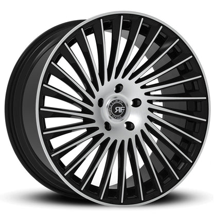 22" Road Force RF23 Gloss Black Machine Face 5x112 (Set of 4)