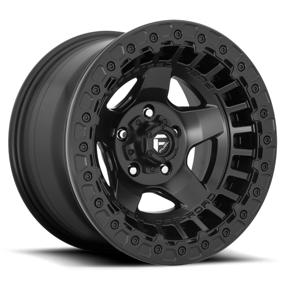 17" Fuel D114 Warp Beadlock Matte Black 6x139.7 ( Set of 4 )