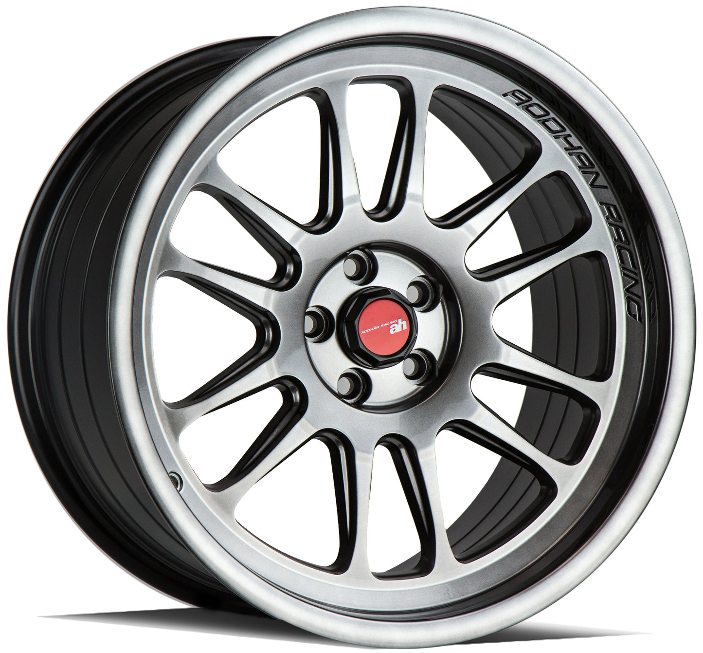 Aodhan AH07 Hyper Black - 18x8.5 +35 / 18x9.5 +30 5x114.3 (Staggered Set of 4)