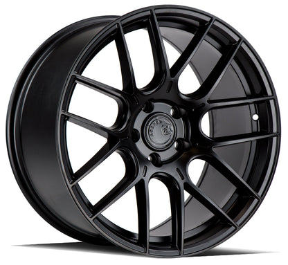 Aodhan AH-X Matte Black - 18x8.5 +35 5x114.3 (Square Set of 4)