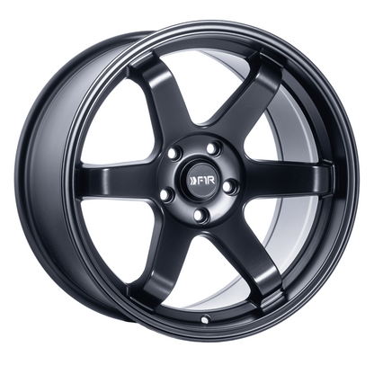 F1R F106 18x8.5 ET35 Gunmetal/Polish Lip 5x114.3 – ( Square Set of 4 )