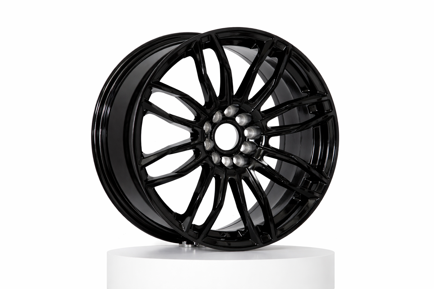 E108 Gloss Black 17x7.5 ET35 5.100.113 - Square Set (4 Wheels)
