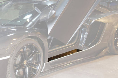 2011-2016 Lamborghini Aventador LP700 Coupe & Roadster OEM Style Carbon Fiber Door Still Plate Caps - Carbonado