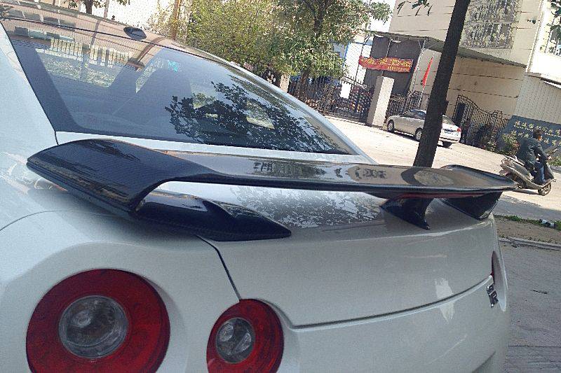 2008-2020 Nissan GTR R35 CBA & DBA & EBA OEM Style Carbon Fiber Trunk Spoiler - Carbonado
