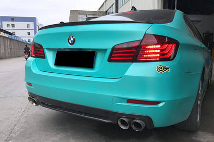 2011-2016 BMW F10 F18 5 Series HM Style Carbon Fiber Rear Lip (Can Not Fit MT Rear bumper) - Carbonado