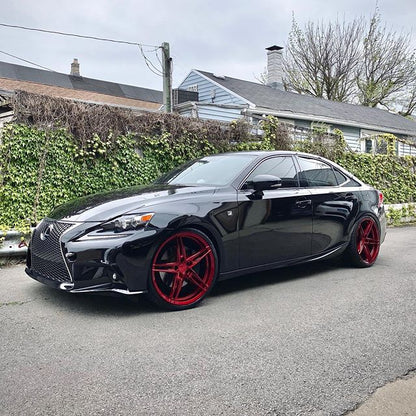 Rohana RFX15 20x10 ET22 / 20x10.5 ET38 Gloss Red 5x114 – (Staggered Set of 4)
