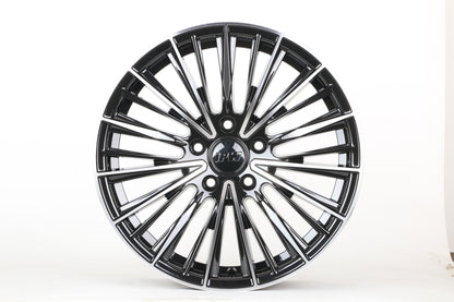 E102 Black Machined Face 17x7.5 ET35 5x114.3 – (Square Set of 4)