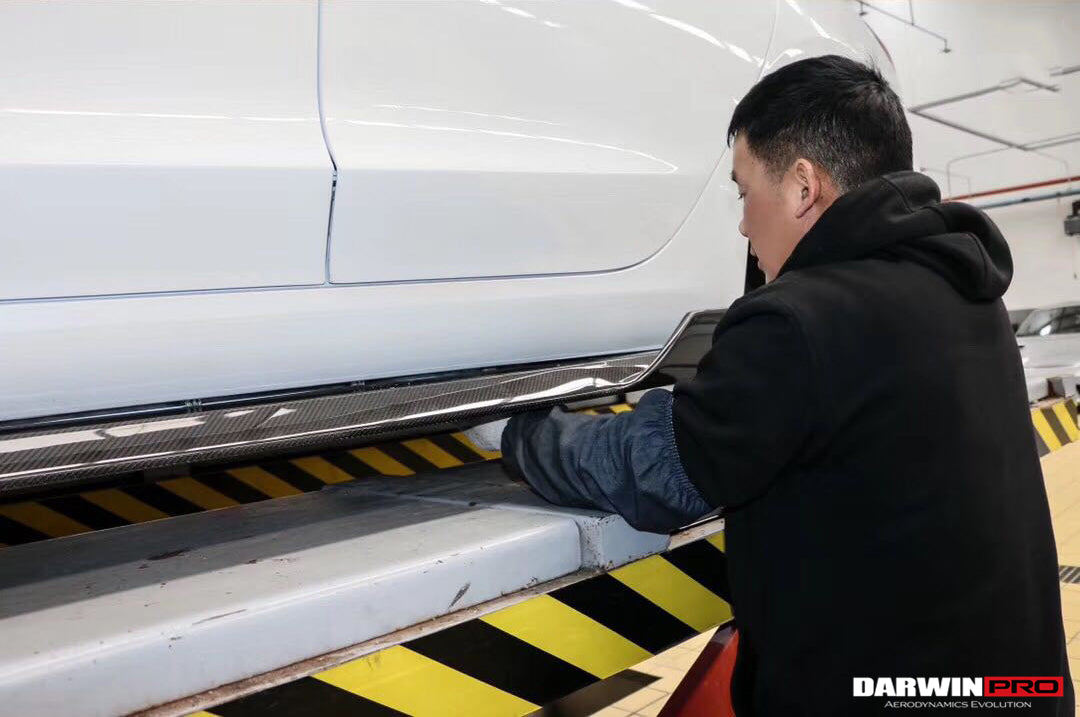 2017-2023 Tesla Model 3 IMP Performance Carbon Fiber Side Skirts - DarwinPRO Aerodynamics