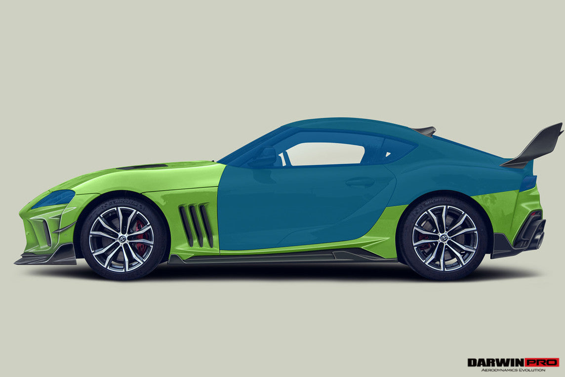 2019-UP Toyota GR Supra (J29/DB) A90 A91 BKSSII Style Part Carbon Fiber Side Skirts & Fender - DarwinPRO Aerodynamics