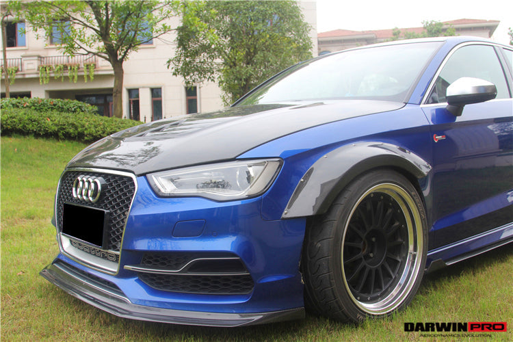 2013-2016 Audi S3/ A3 Sline Sedan BKSS Style Front Lip with Under Board - DarwinPRO Aerodynamics
