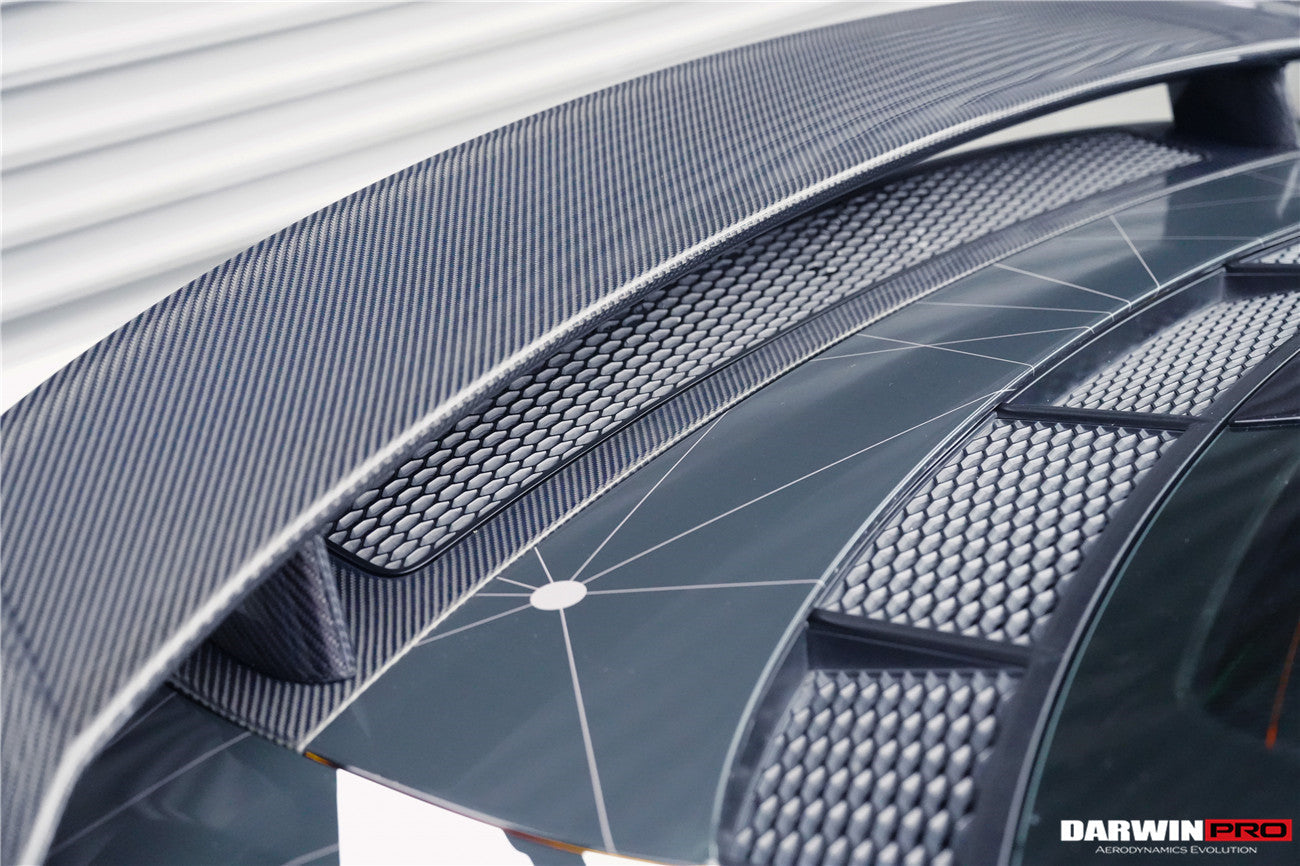 2016-2019 Audi R8 GEN2 V10 PLUS Coupe ONLY GT Style Carbon Fiber Trunk Wing w/ Base - DarwinPRO Aerodynamics