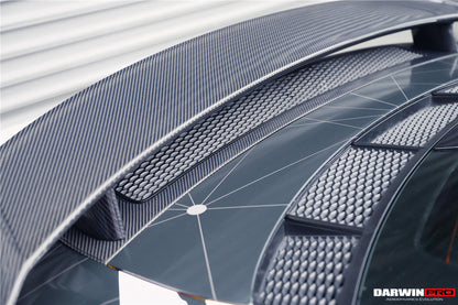 2016-2019 Audi R8 GEN2 V10 PLUS Coupe ONLY GT Style Carbon Fiber Trunk Wing w/ Base - DarwinPRO Aerodynamics