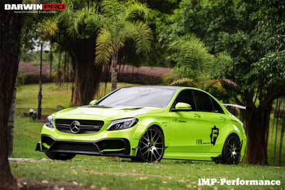 2015-2021 Mercedes Benz W205 C63/S AMG Sedan IMP Performance Partial Carbon Fiber front bumper - DarwinPRO Aerodynamics