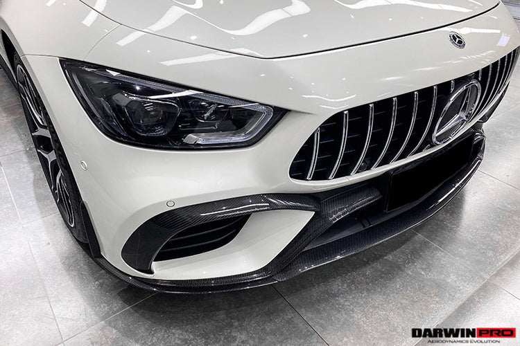 2019+ Mercedes Benz AMG GT63/S 4Door Coupe X290 Carbon Fiber Front Canards - DarwinPRO Aerodynamics