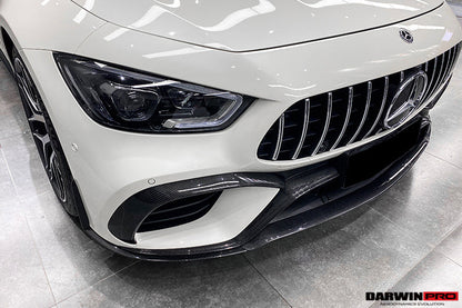 2019+ Mercedes Benz AMG GT63/S 4Door Coupe X290 Carbon Fiber Front Canards - DarwinPRO Aerodynamics