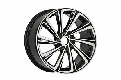 E110 Black Machined Face 17x7.5 ET35 5x114.3 – (Square Set of 4)