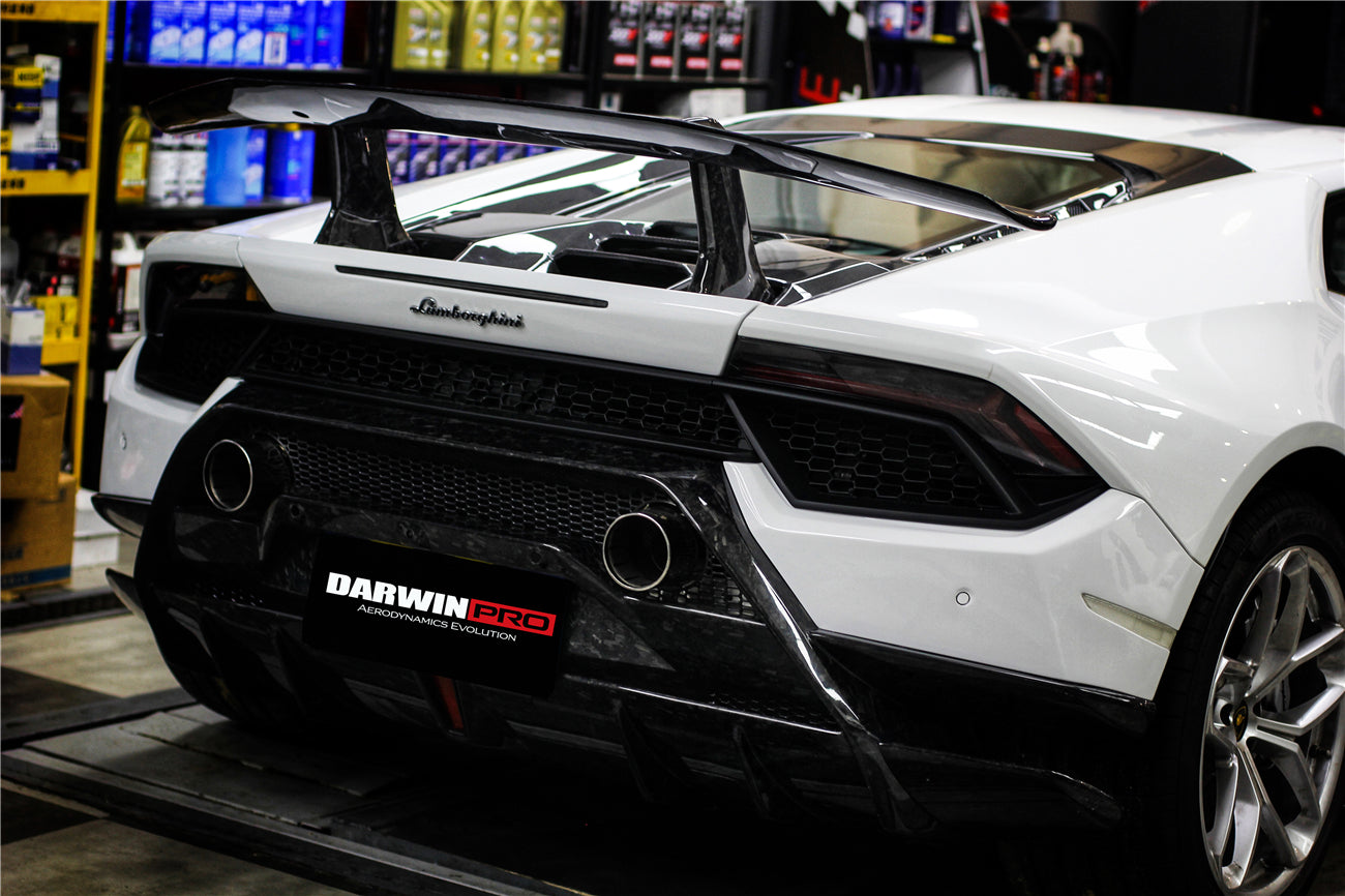 2015-2020 Lamborghini Huracan LP580 OE Style Carbon Rear Bumper Grill - DarwinPRO Aerodynamics