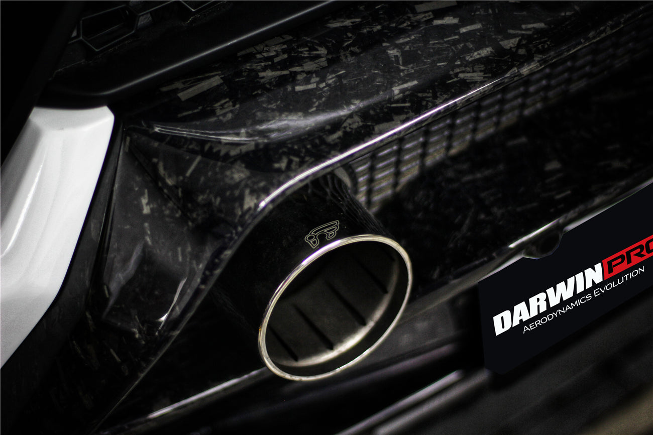 2015-2020 Lamborghini Huracan LP610/LP580 Performante Style Partial Carbon Rear Bumper - DarwinPRO Aerodynamics